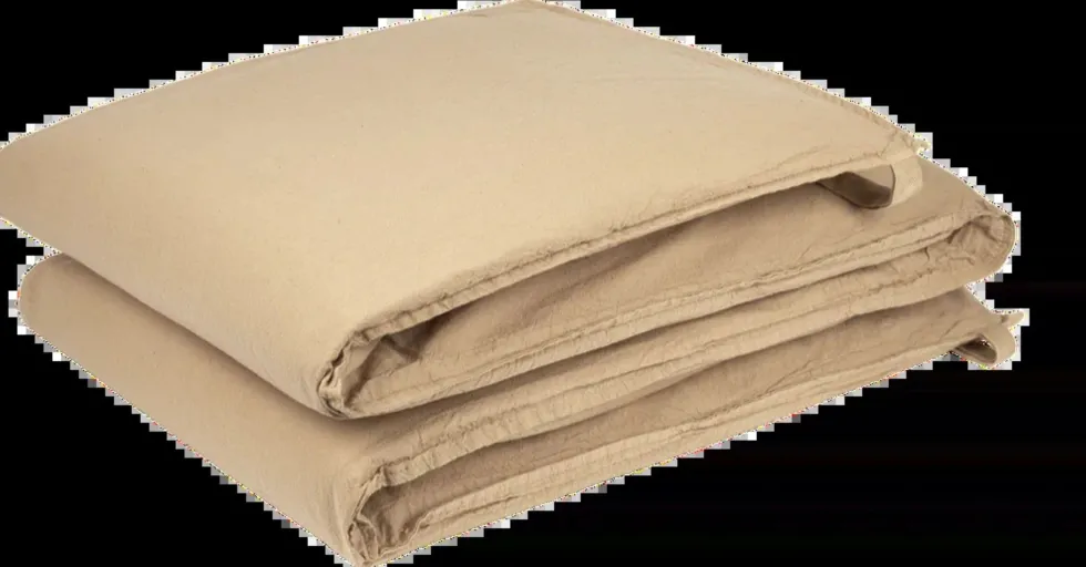 Tour de lit déhoussable en coton lavé sésame 210x38x4cm Wabi-Sabi - Nobodinoz