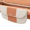Transat en aluminium orange avec son matelas rayé orange 212x97x39cm Sunbud - Fatboy