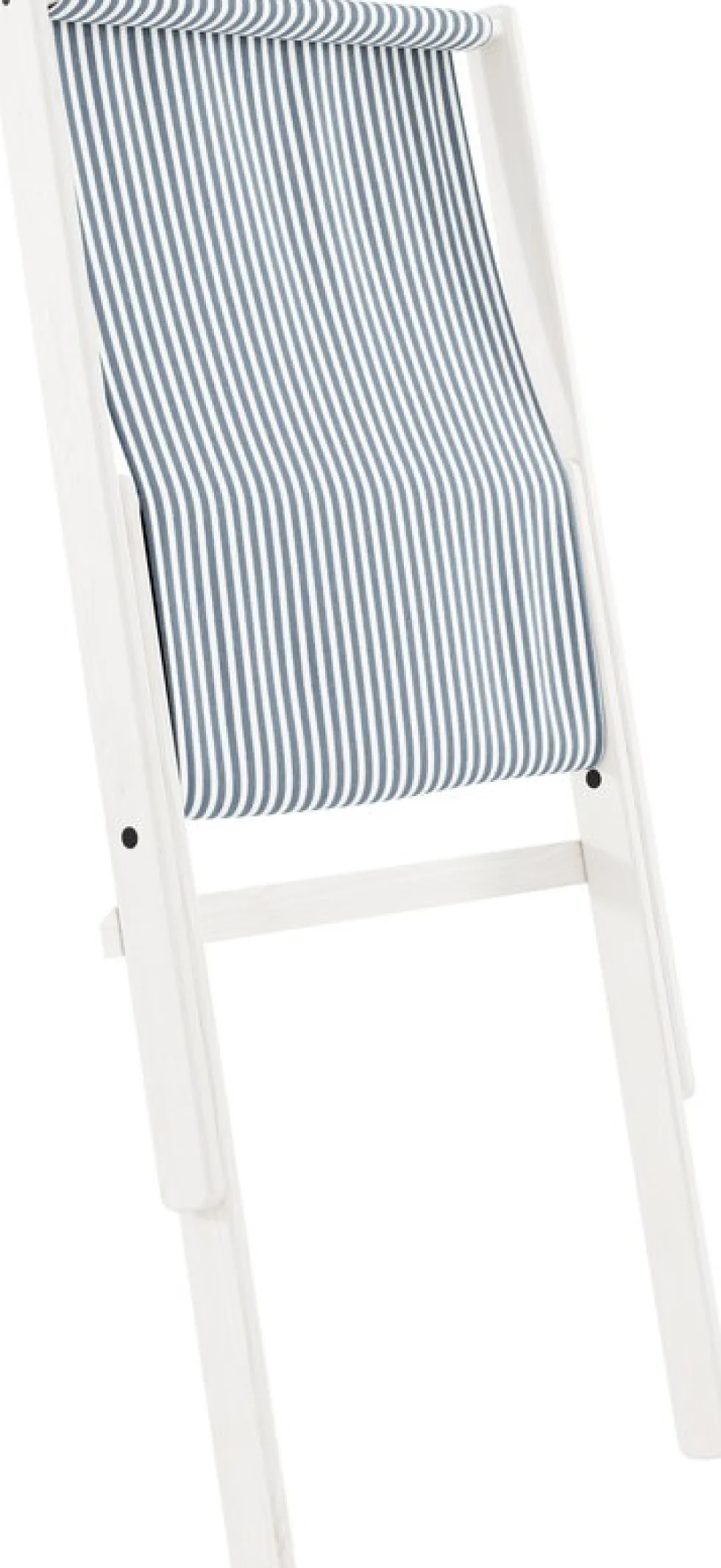 Transat en hêtre et tissu bleu rayé Boogie - Karup Design