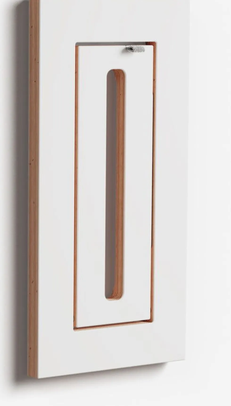 Tringle à vêtements en bouleau teinté blanc 20x40cm Hängrail Fläpps - Ambivalenz