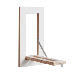 Tringle à vêtements en bouleau teinté blanc 20x40cm Hängrail Fläpps - Ambivalenz