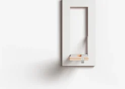 Tringle à vêtements en bouleau teinté blanc 20x40cm Hängrail Fläpps - Ambivalenz