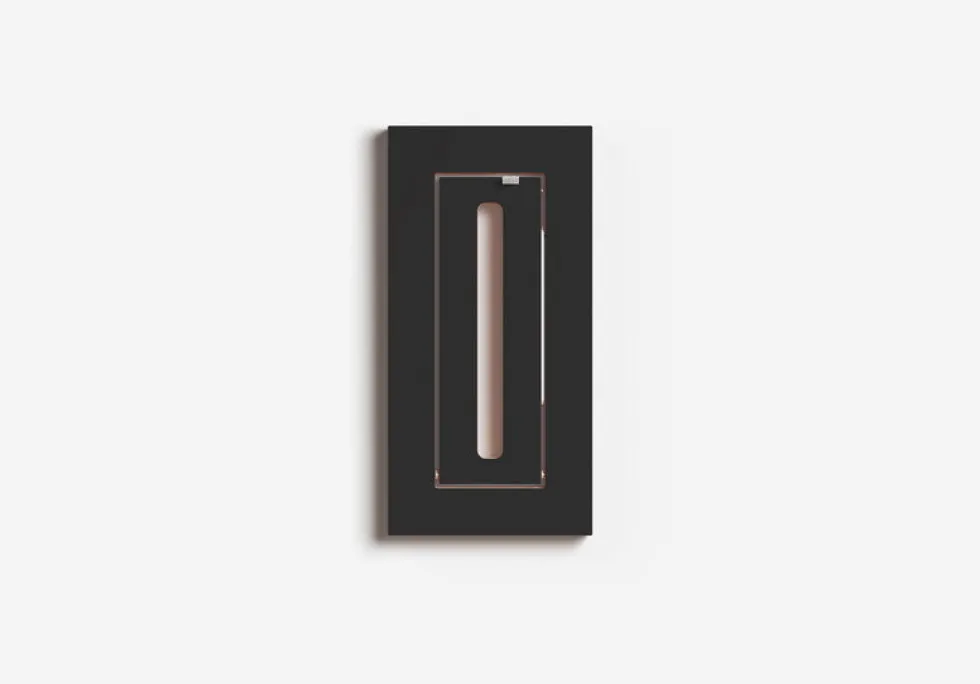 Tringle à vêtements en bouleau teinté noir 20x40cm Hängrail Fläpps - Ambivalenz