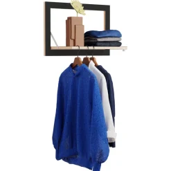 Tringle à vêtements en bouleau teinté noir 60x40cm Hängrail Fläpps - Ambivalenz