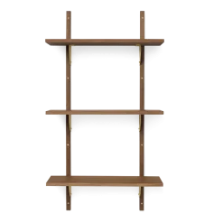 Triple étagère en chêne foncé 54cm Sector - Ferm living