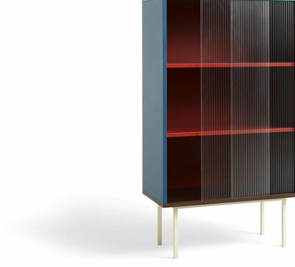 Vaisselier en bois Multi et portes vitrées Colour Cabinet - Hay