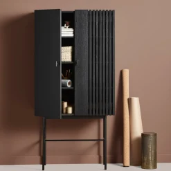 Vaisselier en chêne noir 80 cm Array - Woud