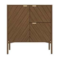 Vaisselier en chêne teinté 120,5 x 45 x 130 cm Marius - Hartô