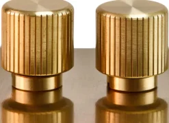 Variateur double en acier inoxydable laiton 8,8cm Dimmers - Tala