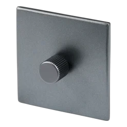 Variateur simple en acier inoxydable graphite 8,8cm Dimmers - Tala