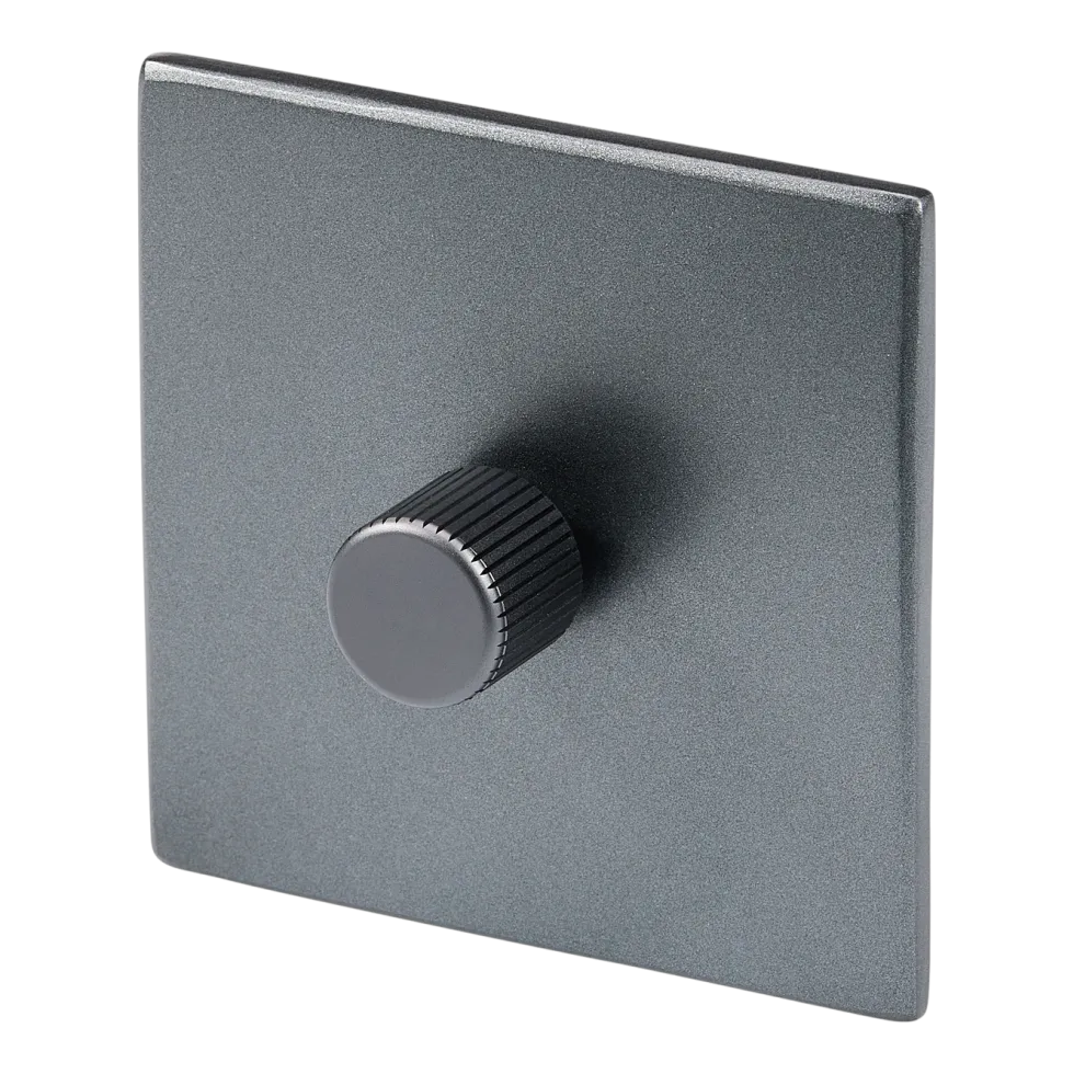 Variateur simple en acier inoxydable graphite 8,8cm Dimmers - Tala
