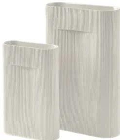 Vase blanc 35 cm Ridge - Muuto