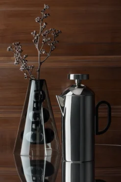 Vase conique en verre noir 22cm Bump - Tom Dixon