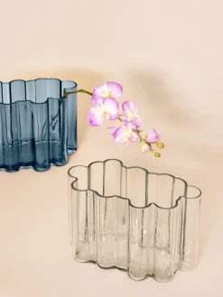 Vase d'ambre bleu - Hübsch