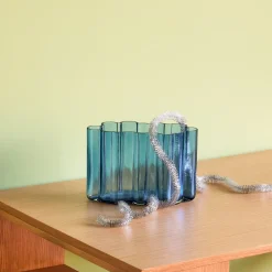 Vase d'ambre bleu - Hübsch