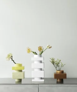 Vase empilable blanc snow 14 cm s3 Deko - Normann Copenhagen