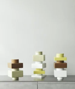 Vase empilable blanc snow 14 cm s3 Deko - Normann Copenhagen