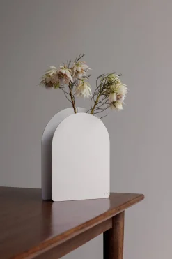 Vase en acier blanc 19x15cm Fyona - Metallbude