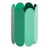 Vase en acier inoxydable vert 13x13x18cm Arcs - Hay