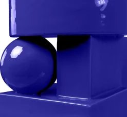 Vase en céramique bleu cobalt 28x25x43cm Vector - Versmissen