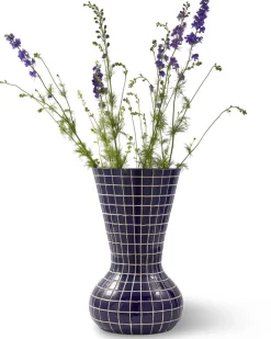 Vase en céramique bleu 36x62cm Hamam - Pols Potten