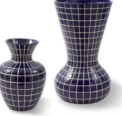 Vase en céramique bleu 36x62cm Hamam - Pols Potten