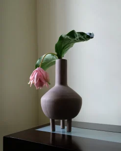 Vase en céramique taupe 35,5x20cm Duck - 101 Copenhagen