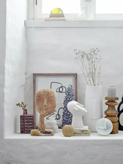 Vase en grès blanc Halfdan - Bloomingville