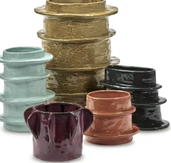 Vase en grès bleu clair 20,5x29cm 03 S Molly - SERAX