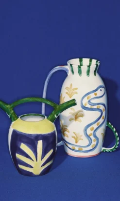 Vase en grès coloré 21x12x20cm Santiago de borja - Serax