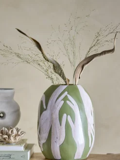 Vase en grès vert Adalena - Bloomingville