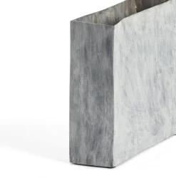 Vase en métal blanc 19x6x19 cm Tide - Serax