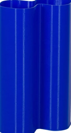Vase en plastique recyclé bleu 11x6x18cm Alvaro - WARREN ET LAETICIA