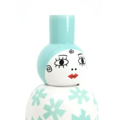 Vase en porcelaine avec couvercle bleu 17.2 x 41.6 cm Le Canopie Zita - Seletti