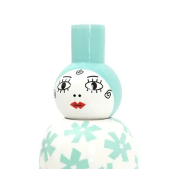 Vase en porcelaine avec couvercle bleu 17.2 x 41.6 cm Le Canopie Zita - Seletti
