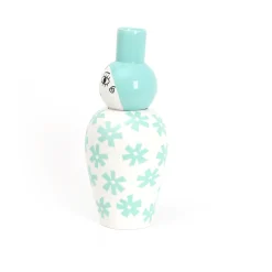 Vase en porcelaine avec couvercle bleu 17.2 x 41.6 cm Le Canopie Zita - Seletti