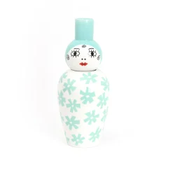 Vase en porcelaine avec couvercle bleu 17.2 x 41.6 cm Le Canopie Zita - Seletti