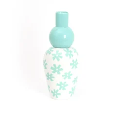 Vase en porcelaine avec couvercle bleu 17.2 x 41.6 cm Le Canopie Zita - Seletti
