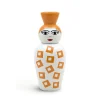 Vase en porcelaine avec couvercle orange 17.2 x 41.6 cm Le Canopie Amina - Seletti