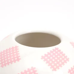 Vase en porcelaine avec couvercle rose 17.2 x 41.6 cm Le Canopie Luna - Seletti