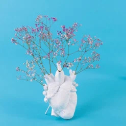 Vase en porcelaine blanc Love in Bloom - Seletti