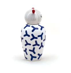 Vase en porcelaine bleu 17x25,5cm Canopie zoé - Seletti