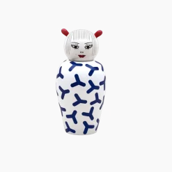Vase en porcelaine bleu 17x25,5cm Canopie zoé - Seletti