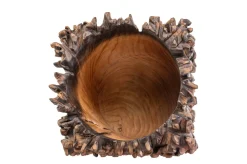 Vase en teck naturel bicolore 30x40cm Sui - Versmissen