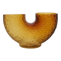 Vase en verre ambre 19 cm Arura - AYTM