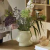 Vase en verre beige sable 21x15x20cm Lote - Hübsch
