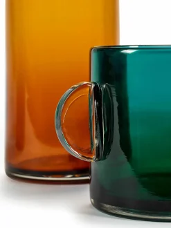 Vase en verre bleu foncé Wind & Fire - Serax