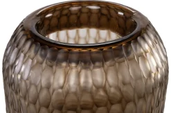 Vase en verre fumé soufflé à la bouche 30x42,5cm - Versmissen
