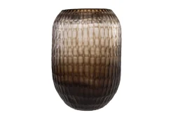 Vase en verre fumé soufflé à la bouche 30x42,5cm - Versmissen