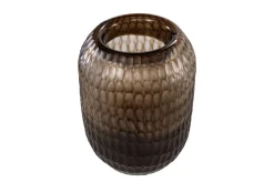 Vase en verre fumé soufflé à la bouche 30x42,5cm - Versmissen